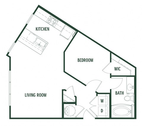 Boxelder Floorplan with 684 Sq. Ft. at Arcadia Decatur, Decatur, GA